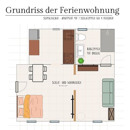 Ferienwohnung 슈말칼덴 외부 사진